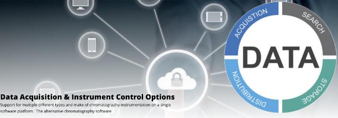 Data Acquisition & Instrument Control Options Support for multiple different types and make of chromatography instrumentation on a single software platform. The alternative chromatography software